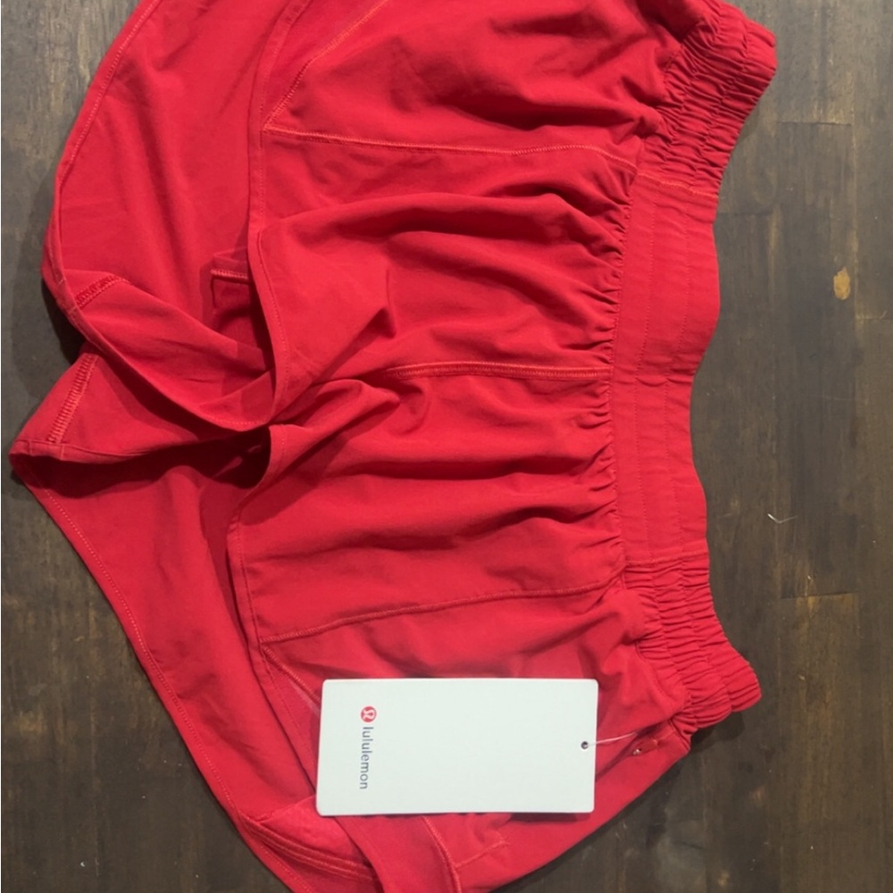 Lululemon Athletica Red Athletic Shorts